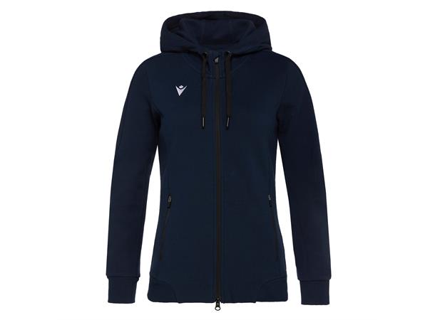 Lyre Full Zip Hooded Jacket W NAV XL Hettejakke i bomullsmiks til dame 